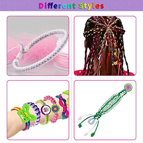 Friendship Bracelet Making Kit, Arts and Crafts Toys Kids DIY Creative String Bracelet, Craft Kits for Girl Boy Age 6 7 8 9 10 11 12 Year Old, Christmas Birthday Party Gifts Travel Activity Set — view 4
