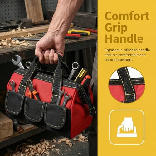 Xygobla 3 Pack Wide Open Mouth Tool Storage Bag — view 4