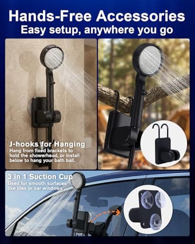 Spopal Flagship 13000mAh Portable Camping Shower with Ultra Long Runtime — view 6