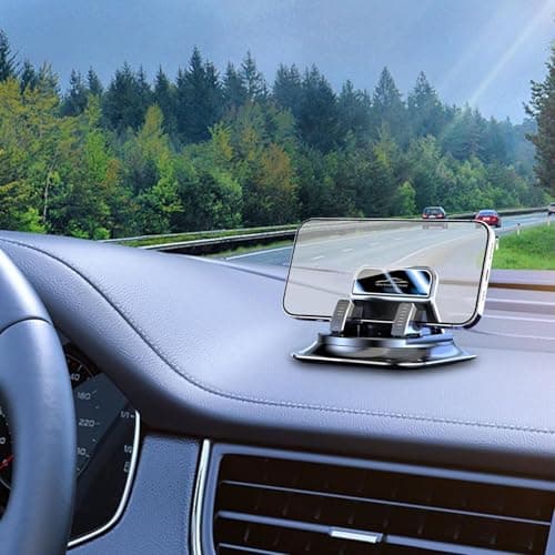 In-Dash Phone Holder - Mobile, Grey, Vehicle Interior Mount, Solid Base | Secure Hands-free Car Attachment Clip, Travel Accessory, Object Unit, In — view 2