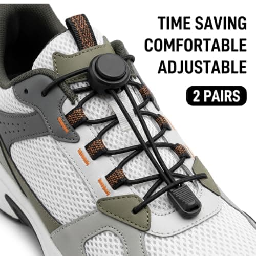 LXLX Elastic Shoe Laces,shoe laces,elastic laces,pack of 4 — view 3