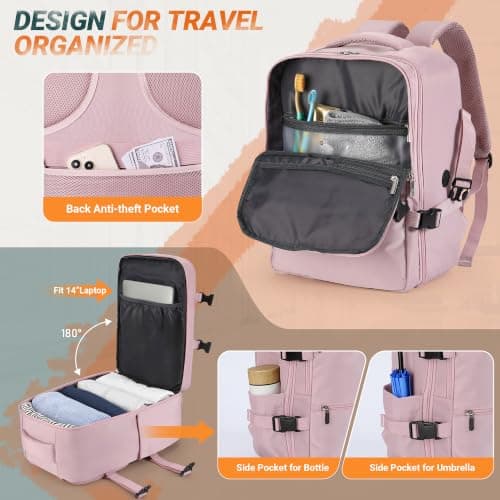 xlodea for Ryanair Cabin Bags 40x30x20 Cabin Bag Travel Backpack — view 3