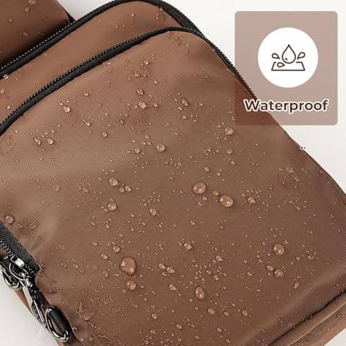 BROADREAM Anti-theft Shoulder Bag - Sling Chest Crossbody Bag Chest Bag Men Waterproof Shoulder Bag with Zip Lock RFID Blocking, Small Handbag for Men Women — view 5