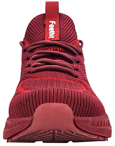 Feethit Women Trainers Casual Sneaker Shoes Gym Sport Tennis Burgundy 7 — view 4