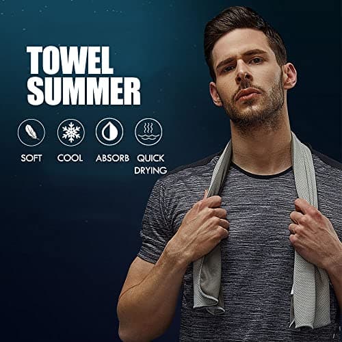 Feicuan Microfibre Towel for Gym Beach 90x30cm/34.5x11.8inches, 2 Pack — view 2