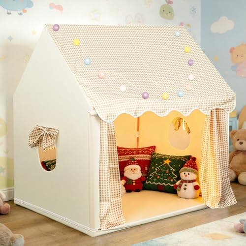 eSynic Kids Playhouse Tent with Lights & Storage Bag For Indoor & Outdoor — view 2