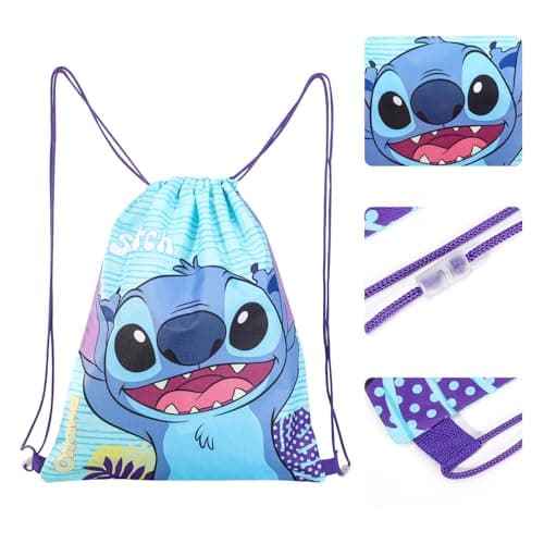 Disney Stitch Waterproof And Lightweight Drawstring Bag for Kids — view 3