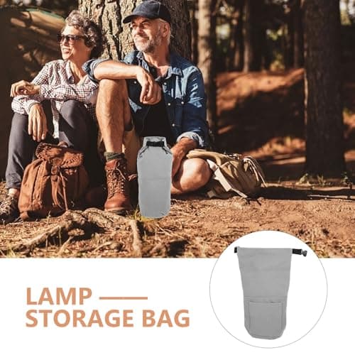 Camping Lamp Organizer Canvas Bag for Kerosene Oil Lantern — view 3