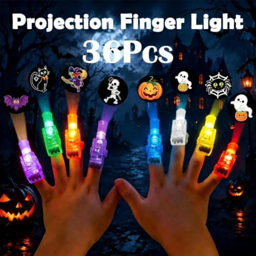 36PCS Halloween Finger Projector Lights, Glow in The Dark Finger Lights — view 4