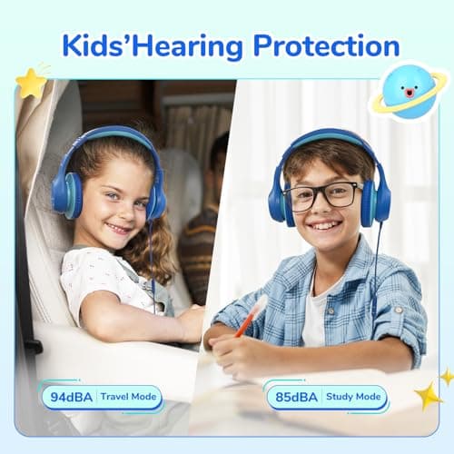 EarFun K3 Kids Headphones Wired, Over Ear Foldable Headphones with Mic — view 2