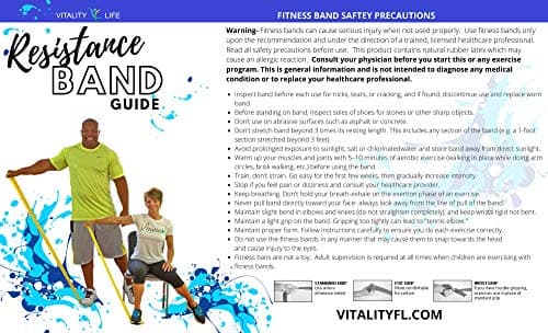 Resistance Band for Seniors: Exercise Band specifically Created for Seniors with Light Resistance and Longer Length + Instruction Guide. Latex Free. Exercise, Stretching, Physical Therapy — view 4