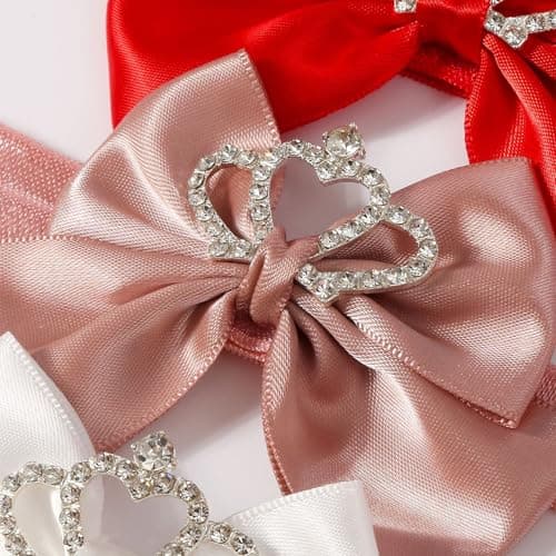 APGLSXY Stylish Crowns Bowknot Design Newborns Girl Shoe Headband Set Feature Soft Soles and Comfortable Fabric Soft Baby Footwearsophisticated Child Girl Footwear — view 4