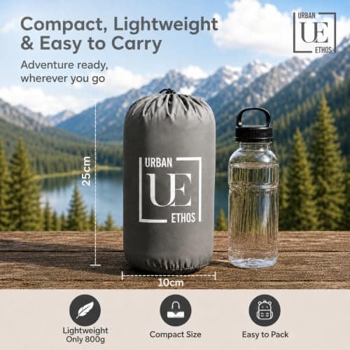 Urban Ethos UK 10cm Inflatable Camping Sleeping Mat with Foot Pump & Pillow — view 5