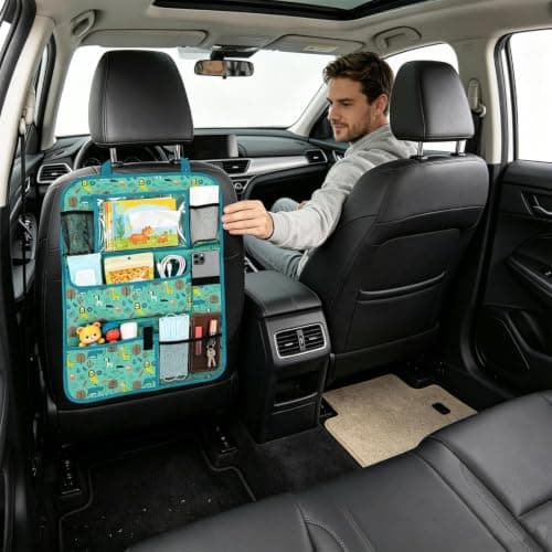 Back Seat Organizer Oxford Cloth Adjustable Strap Large Storage — view 2