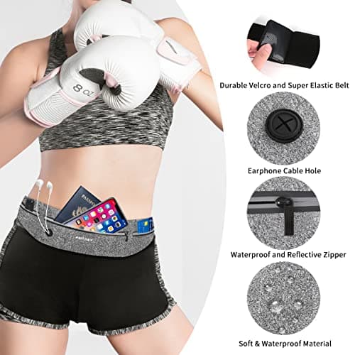 HAISSKY Running Belt, Lightweight Fitness Waist Pack, up to 6.9" — view 4