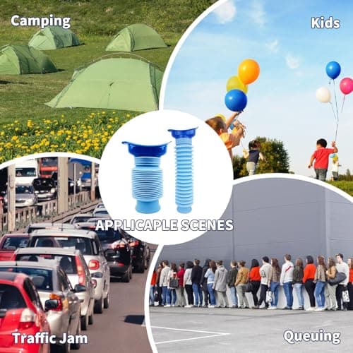 2 Pcs Shrinkable Urinal, 750ml Male Female Portable Mobile Toilet — view 6