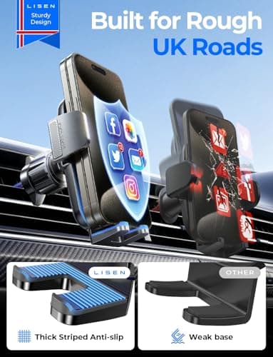 LISEN Best Car Phone Holder for Car Mobile Phone Holder Cars Air Vent — view 4