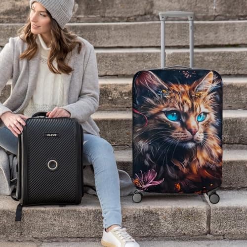 Chostky Travel Luggage Cover, Anti Scratch Travel Suitcase Protector, Elastic Washable & Stretchable Suitcase Cover, Baggage Covers Luggage Approved Travel Accessories (XL) — view 6