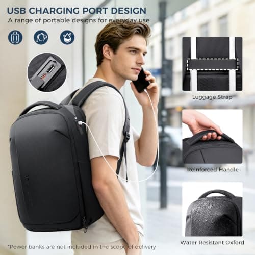 Fenree.geer Expandable Backpack 15.6 Inch,Business Rucksack Travel Backpack — view 6