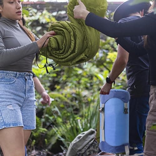 Adjustable Compression Bags for Storage Camping Stuff Sacks | Practical Sleeping Bag Stuff Sack Sleeping Bag Storage Sack for Clothes Blanket Pillow — view 3