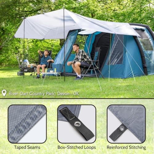 Trail Camping Tarp Shelter, 3m x 3m (No Poles) — view 5