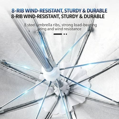 Mobile Phone Sun Umbrella Suction Cup Base Foldable Anti Glare Rainproof For Smartphone Tablet Car Bike Beach Camping Outdoor Travel — view 6