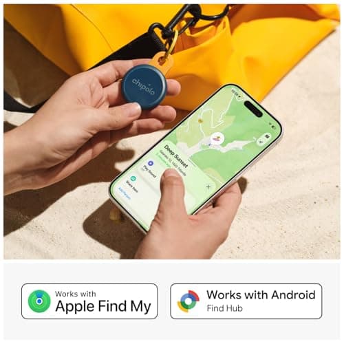 Chipolo LOOP - Rechargeable Bluetooth Tracker for Key and Pocket Location, Compatible with Apple or Google, Call Your Phone & Out of Range Alerts for Android (Limited Edition: Deep Sunset) — view 2