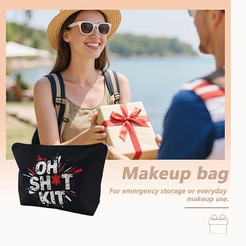 First Aid Kit Bag for Travel Med Medical Bags for Women Men Funny Medicine Makeup Bags Pouch for Purse Organizer Pouches Empty Emergency Med Pouch for Traveling Trauma Kit Pill Case for Car Travel — view 5