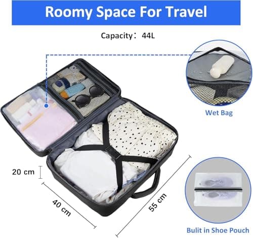 Taygeer Ryanair Cabin Bag 55x40x20 Travel Rucksack Cabin Size — view 5