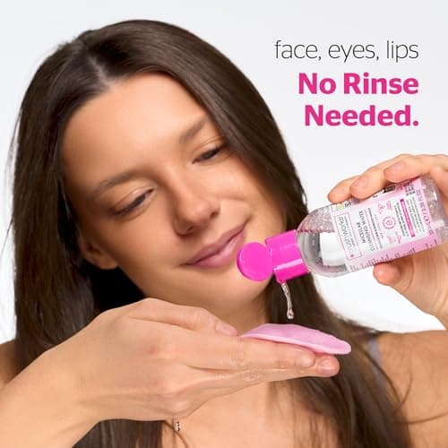 Brushworks Micellar Cleansing Water 100ml – Travel Size Makeup Remover with Vitamin E, Aloe Vera & Pro Vitamin B5 for Face, Eyes & Lips, Fragrance Free & Vegan — view 2