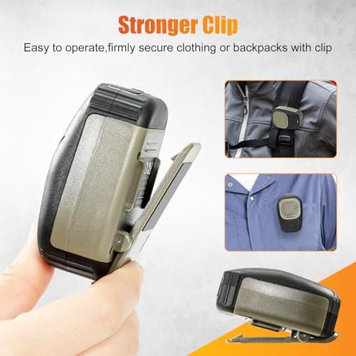 Rckskaya Wearable Bluetooth V5.3 Speaker, Clip Jobsite Speaker Waterproof — view 4