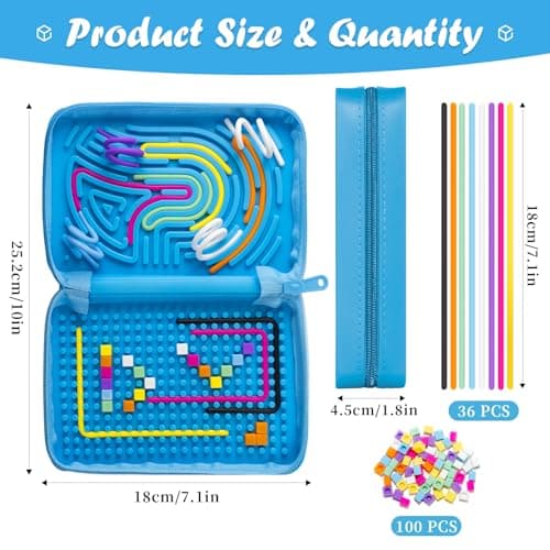 Sensory Activity Board, Silicone Fidget Toys with storage for ADHD & Autism — view 2