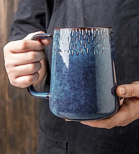 ZPPLD Large Coffee Mugs,24 OZ/700ml Ceramic Coffee Mugs with Handle,Giant Mug,Jumbo Mug,Large Mugs for Hot Drinks,Big Mug,Capacity Mug for Office and Home, Gift and Present (B) — view 2