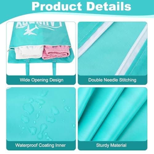 saerryor 2 Pcs Travel Laundry Bag with Handle — view 3