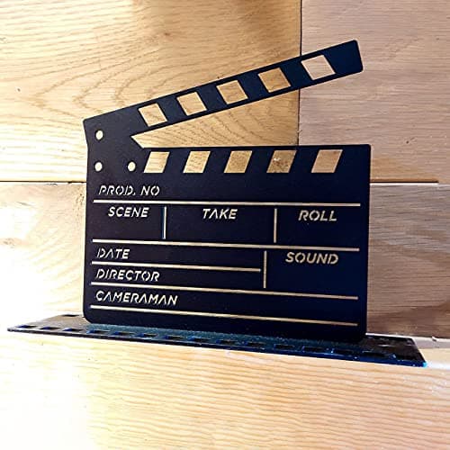 Indoor Outdoor At The Movies - Film Clapper Board Vintage Movie Projector Ornament - Classic Hollywood Gifts Studio and Camera Professional Director Cut Scene at The Movies