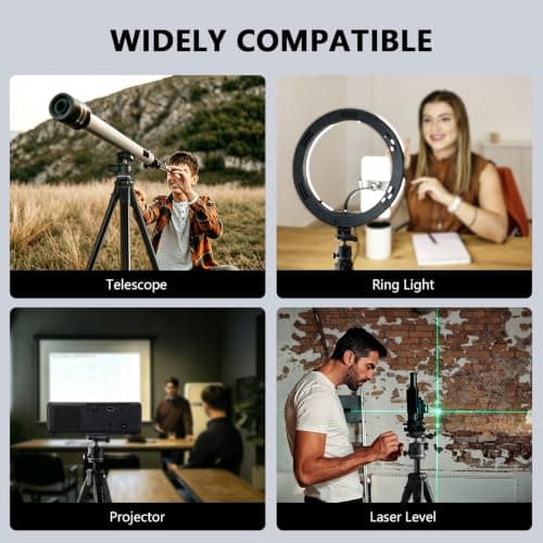 Lightweight 72 Inch Tripod with Wireless Remote for Outdoor & Travel — view 2