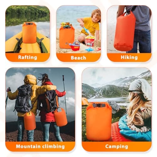 OBEISN 2L+5L+10L+20L+40L +70L Dry Bags Waterproof Set, Lightweight Waterproof Dry Bags, Ultimate Dry Sack, Waterproof Bag, Rucksack Liner, Canoe Sack for Kayaking Rafting Boating Hiking Camping Travel — view 5