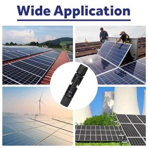 URAQT Solar Connector, 16 Pair Male/Female Solar Plug, IP67 Waterproof Photovoltaic Connector, Long Time Outdoor Use, Solar Plug Kit with 2 Wrenches for Solar Panel Systems Solar Panel Adaptor — view 6