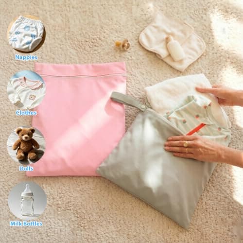 Aomig 2PCS Waterproof Laundry Bag Travel Wet Bags Dirty Clothes Bags — view 2