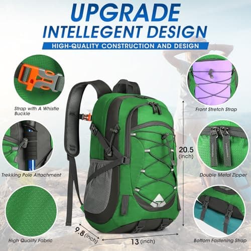 IGOLUMON Hiking Backpack 40L Lightweight Foldable Backpack for Men Women — view 2