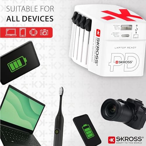 SKROSS World USB Charger AC65PD, 65W, 1 USB Type C & 1 USB Type A Port — view 6