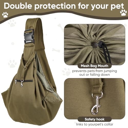 Puppy Carrier,Dog Carriers Slings for Small Dogs,Adjustable Shoulder Strap — view 4