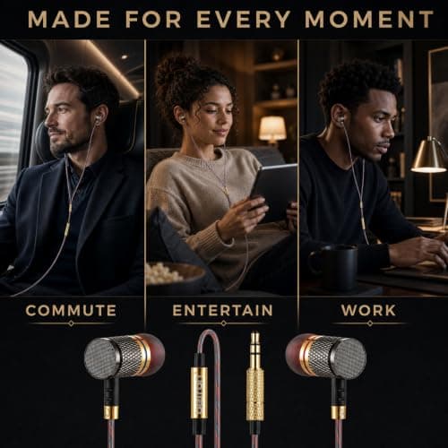Betron YSM1000 Earphones, Wired In Ear Headphones with 3.5mm Jack — view 2