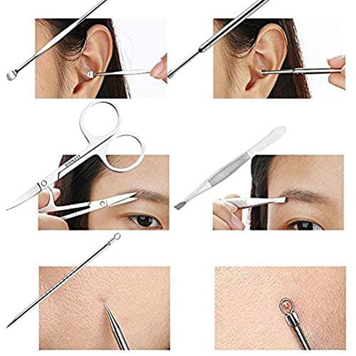 Manicure Pedicure Set Nail Clippers Kit 18 Pcs Stainless Steel Hygiene Kit Portable Nail Trimming set and Grooming Tools with Fine Leather Case [Gift Box] (Rose-18pcs) — view 5
