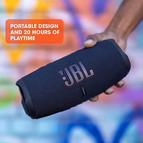 JBL Charge 5 Portable Bluetooth Speaker with Deep Bass, IP67 Waterproof and Dustproof, 20 Hours of Playtime, Built-In Powerbank, Camo — view 3