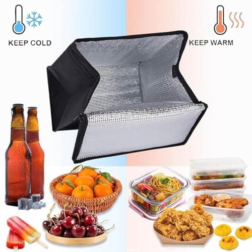 Cooler Bags,Large Insulated Cooler Bag Food Delivery Bag for Grocery Picnic — view 5