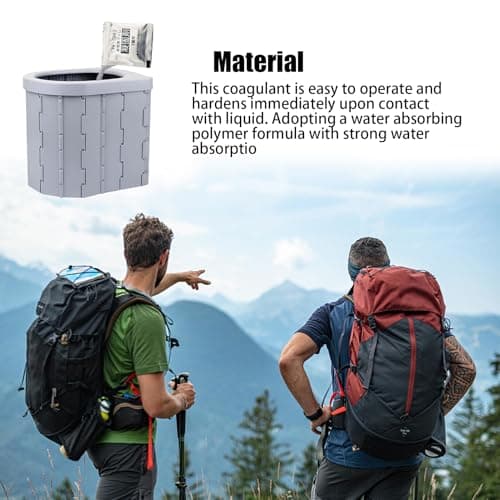Toilet Coagulant | 12 Pack Coagulant Gel Poo Outdoor - Outdoor Poop Tools, Portable Camping Toilet Supplies with Strong Water Absorption for Travel — view 2