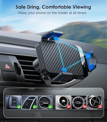MOKPR Car Phone Holder Wireless Charger, 15W Wireless Car Charger — view 6