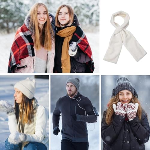 Pull Through Scarf Anti-Theft Warm Soft Furry Neck Wrap — view 4