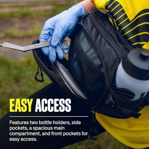SPORTTAPE Bum Bag - 3L Waterproof Run On Hip Pack for Sports, First Aid — view 3
